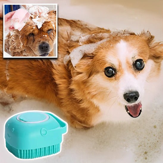 Brosse à savon massage pour chien™ - Clic chien